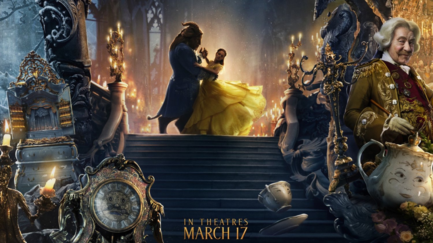 Beautifully Cool New Banner for Disney's BEAUTY AND THE BEAST Combines All  the Characters and Settings — GeekTyrant