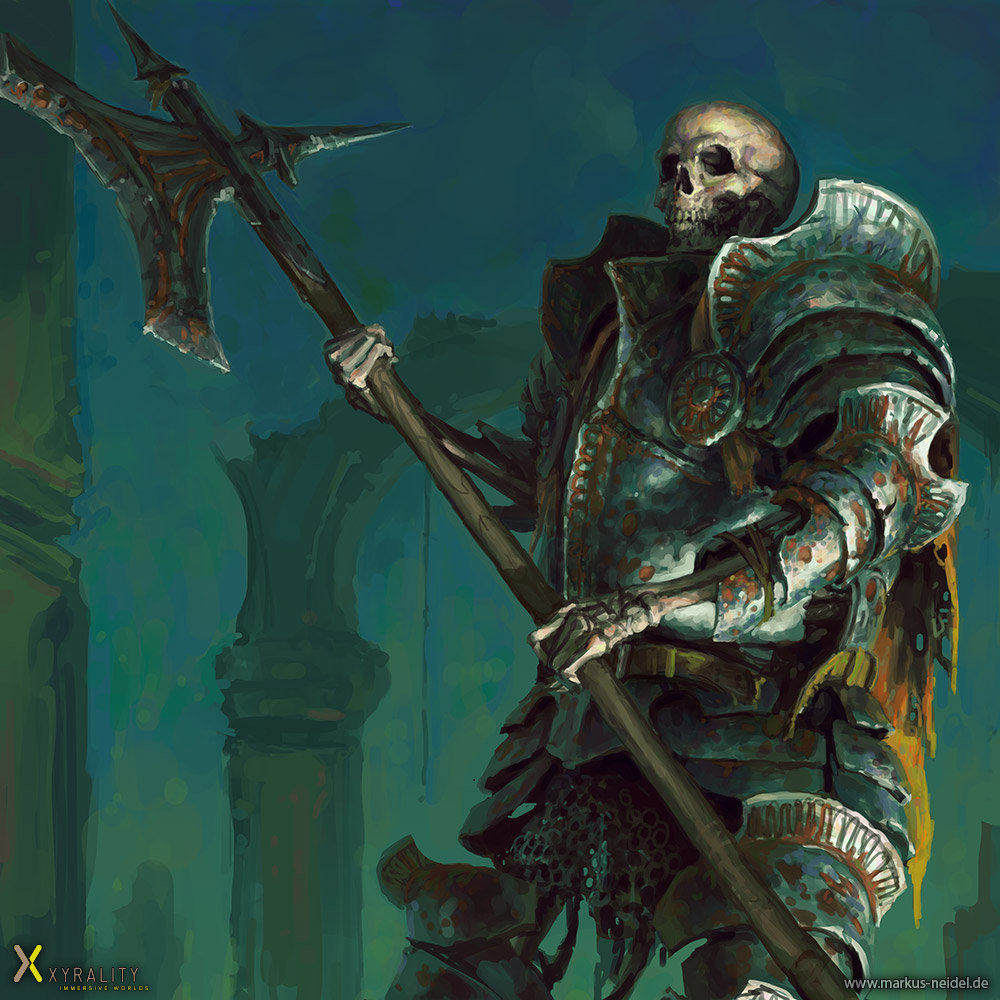 Medieval Skeleton Warrior Art by Markus Neidel — GeekTyrant