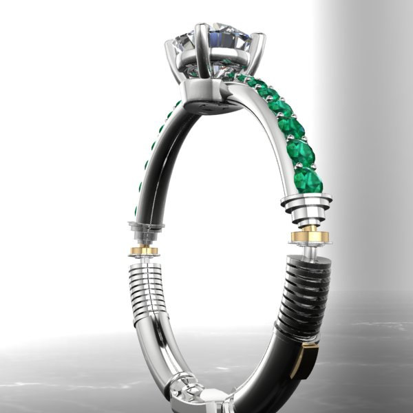 STAR WARS Inspired Lightsaber Engagement Ring — GeekTyrant