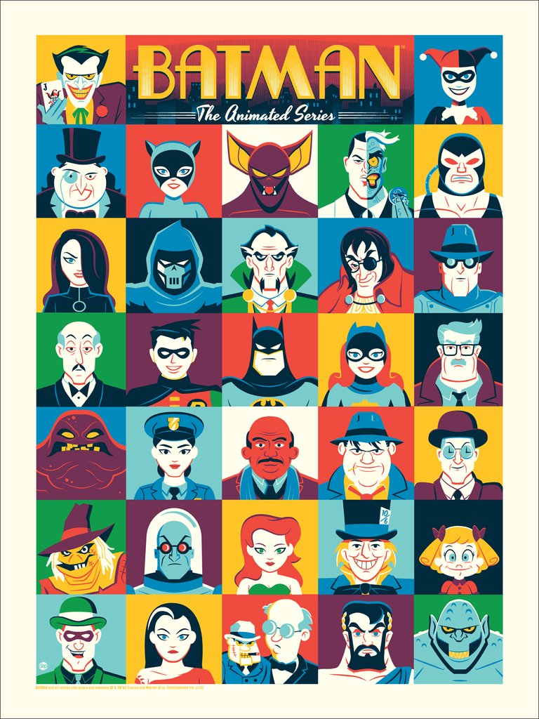 Batman: The Animated Series by Dave Perillo 18"x24" Screen Print, Edition of 225 Printed by D&L Screenprinting $40