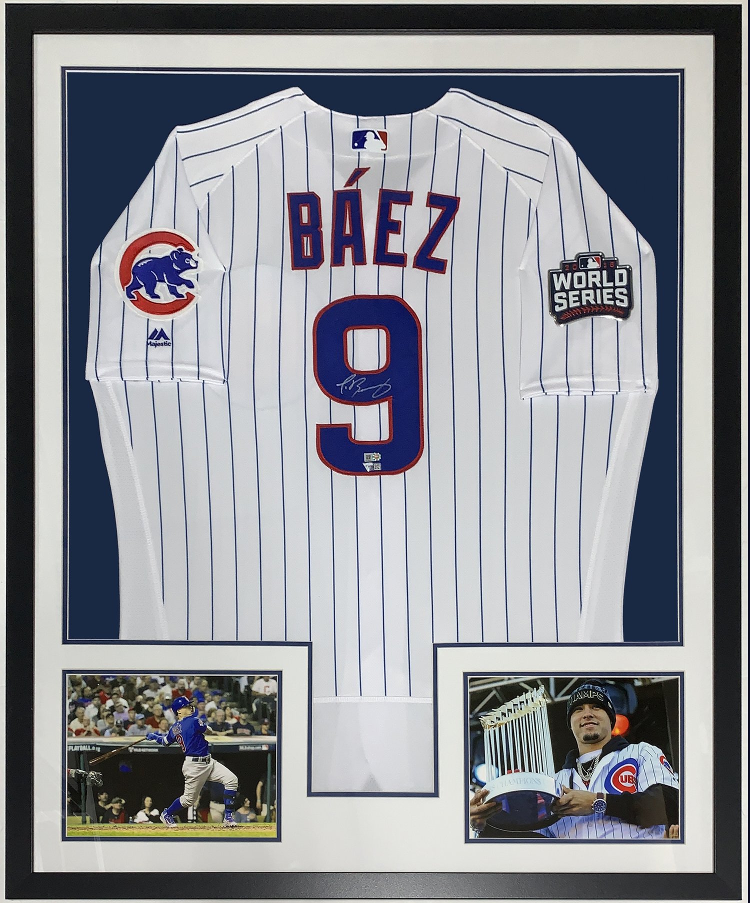 Bleachers Sports Music & Framing — Javier Baez Signed Chicago Cubs 16x20  Photo - FANATICS & MLB COA Authenticated - Framed