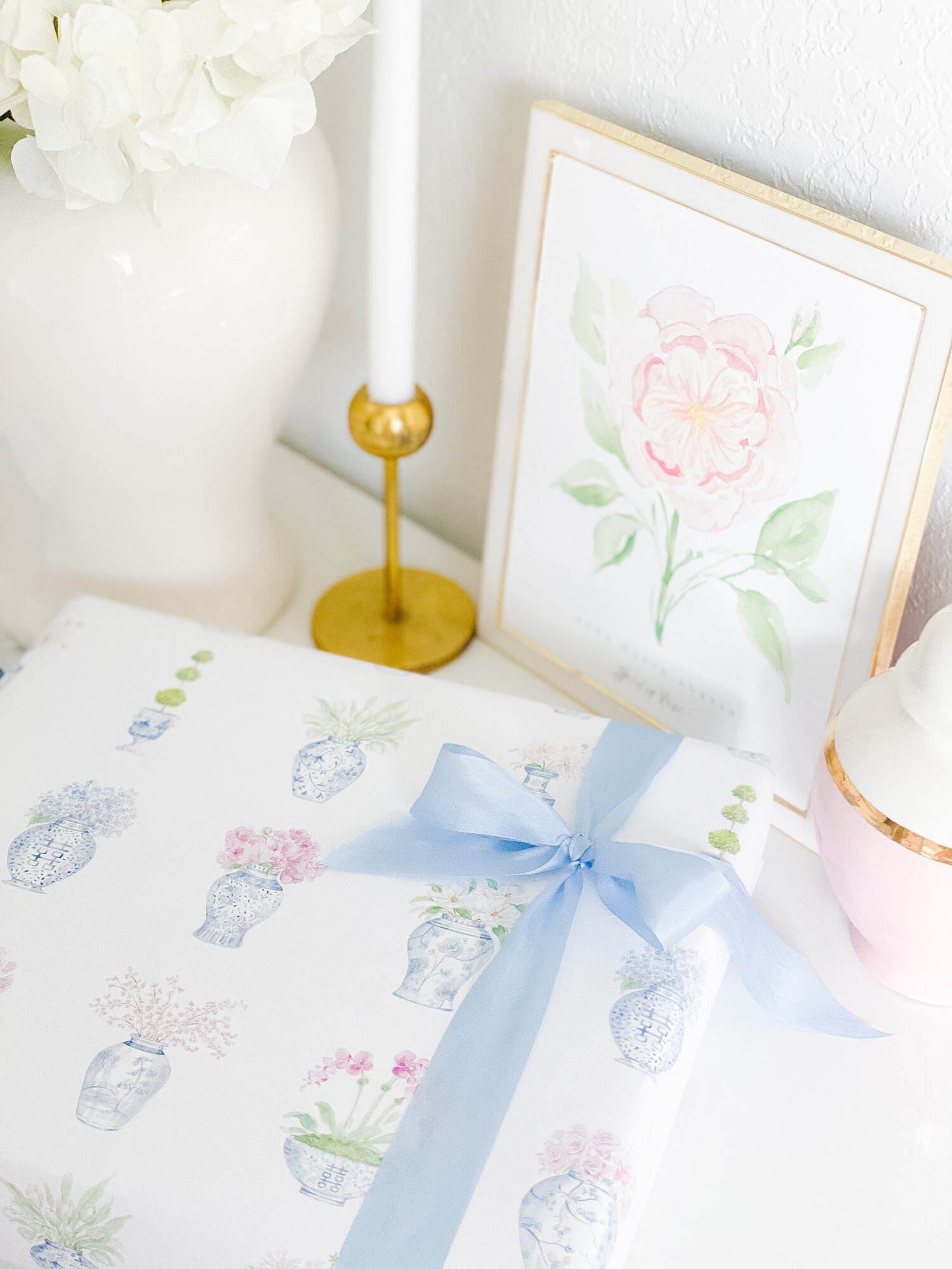 Watercolor Hearts Wrapping Paper Sheets — Simply Jessica Marie