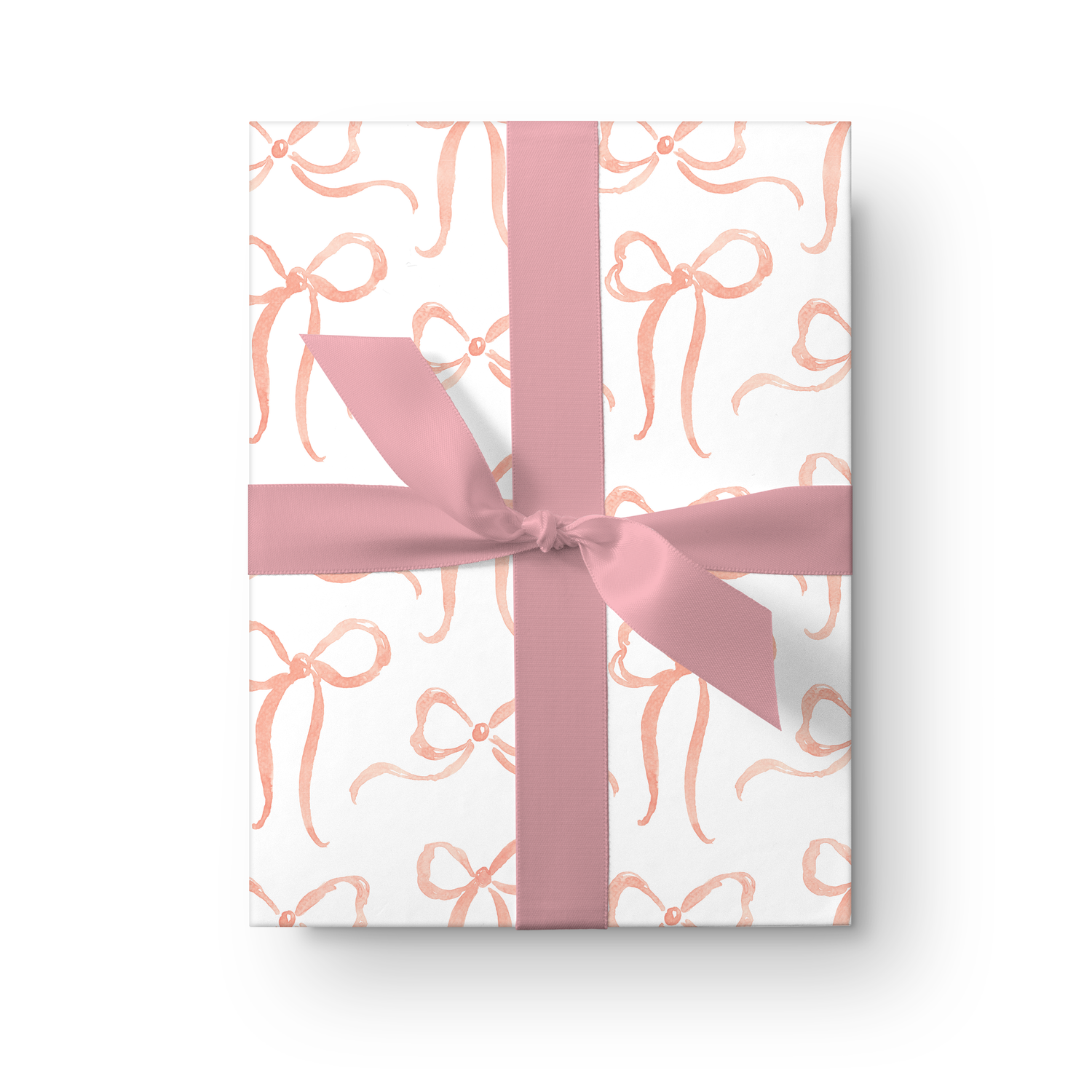 Pink Rose Block Print Wrapping Paper Sheets — Simply Jessica Marie