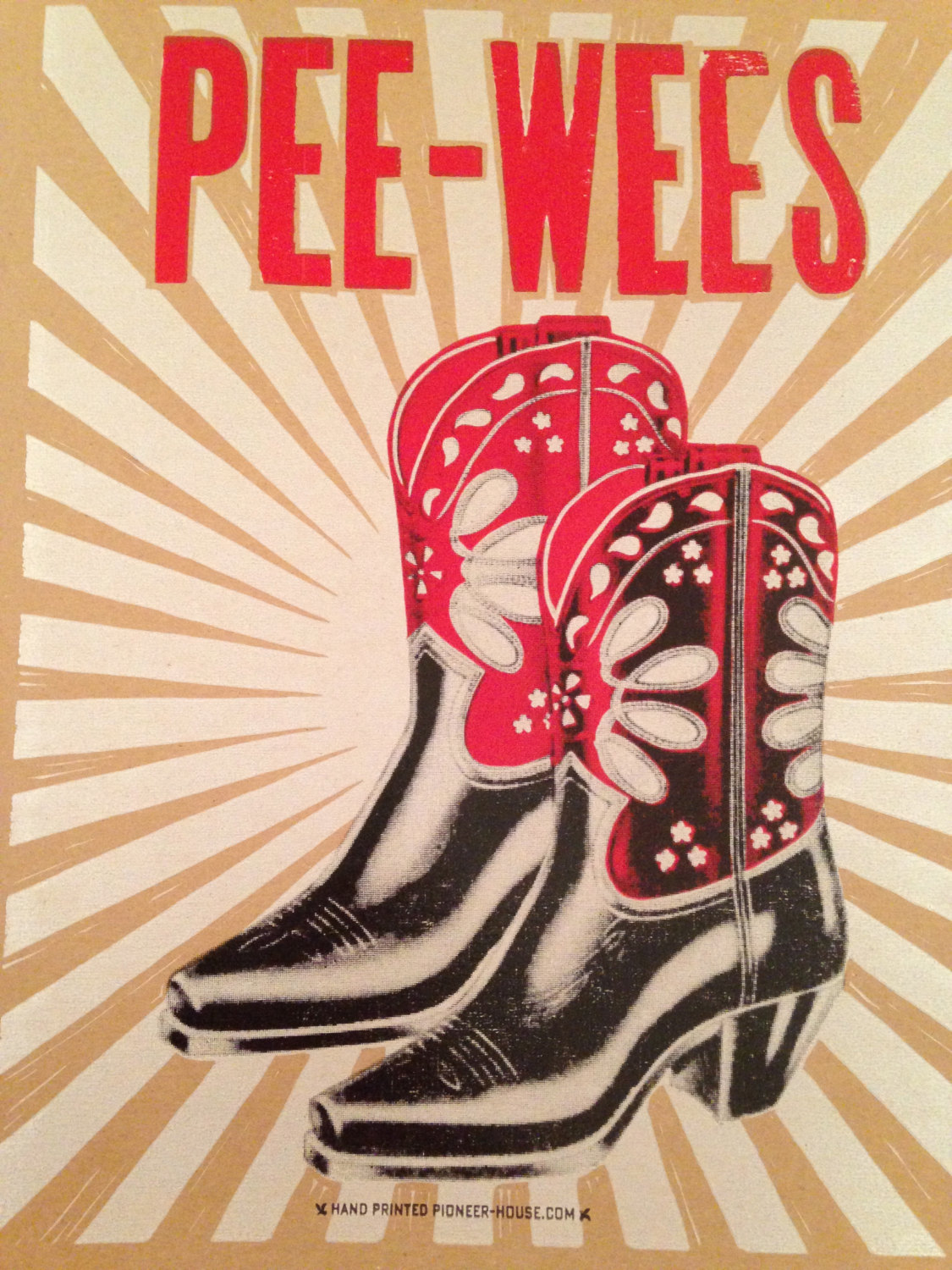 PEEWEE COWGIRL BOOTS Poster — Pioneer House