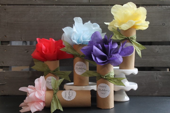 mother's day paper flowers