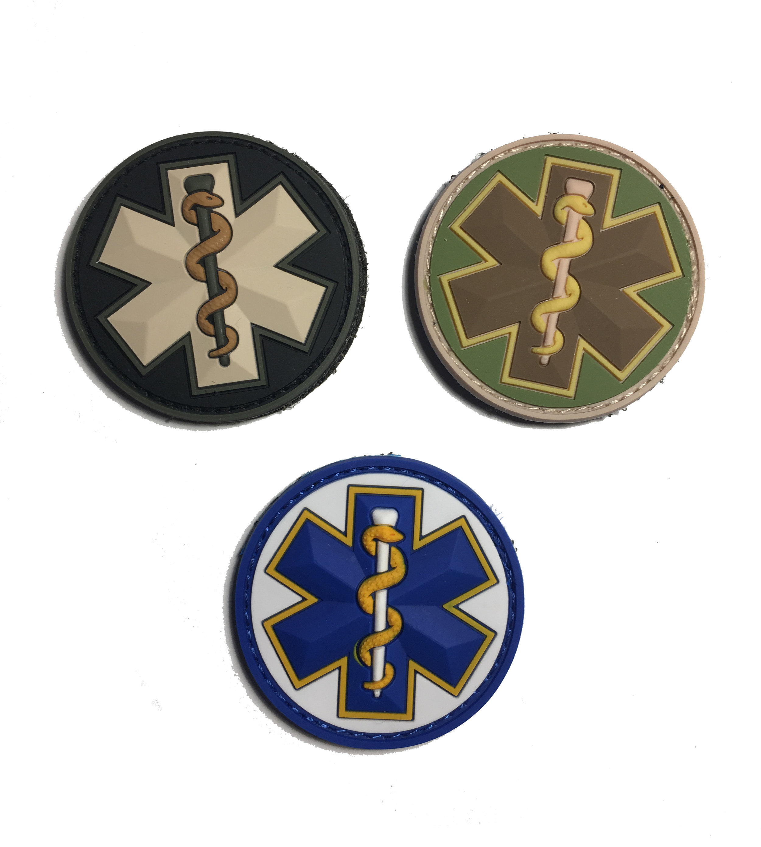 2AFTER1 EMS EMT Star of Life Paramedic Medical Morale Tactical Army Gear Hook&Loop Patch 