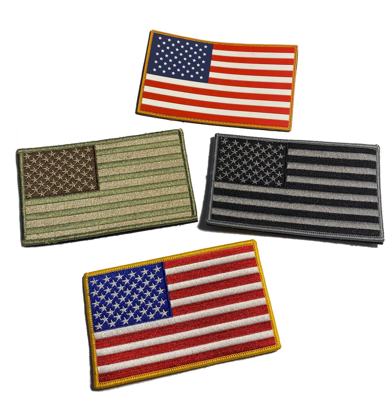 Small American Flag Patch - United States USA Badge 1.5 (3-Pack, Iron –  Patch Parlor