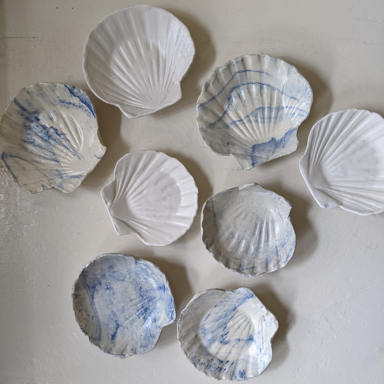 Scallop shell dishes — Bridgman Pottery