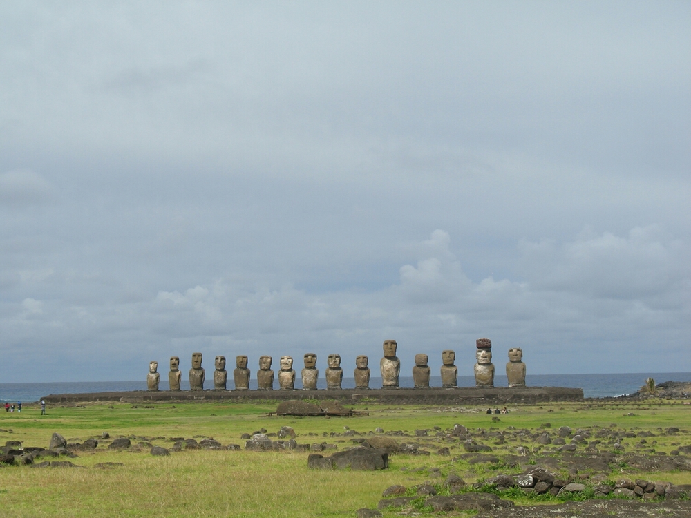 The fifteen Moai at Ahu Tongariki