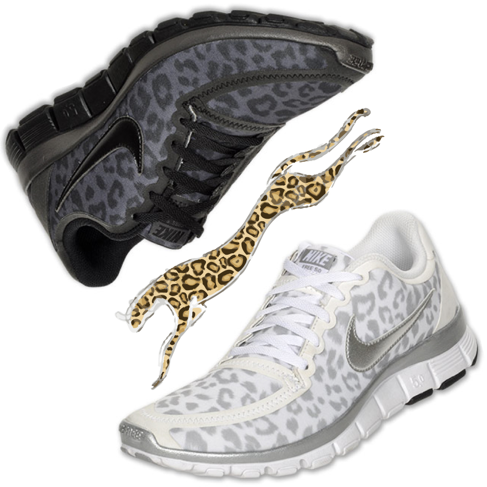 nike leopard running shoes