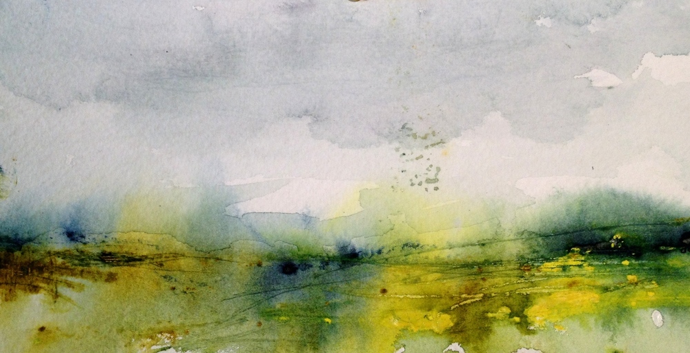 Abstract landscape inspired by Ilkley Moor