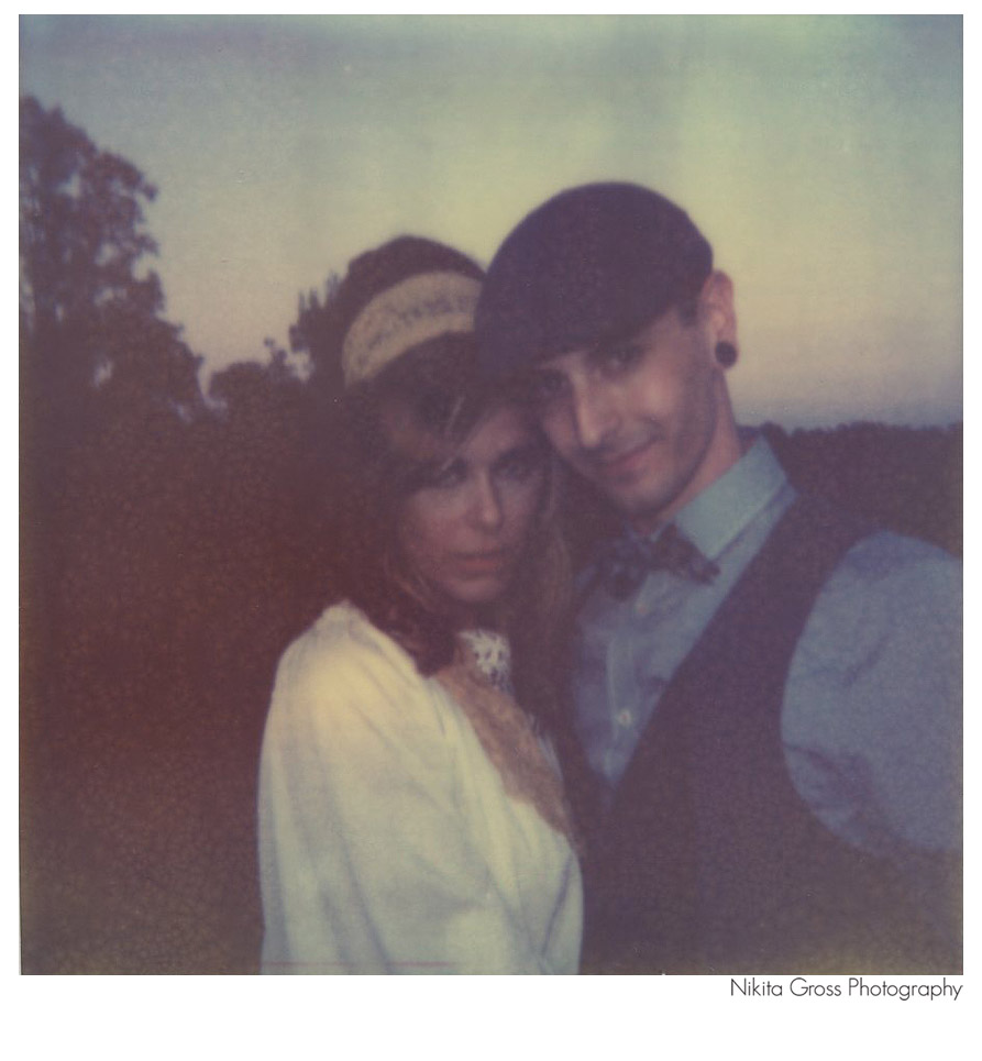 polaroid wedding picture