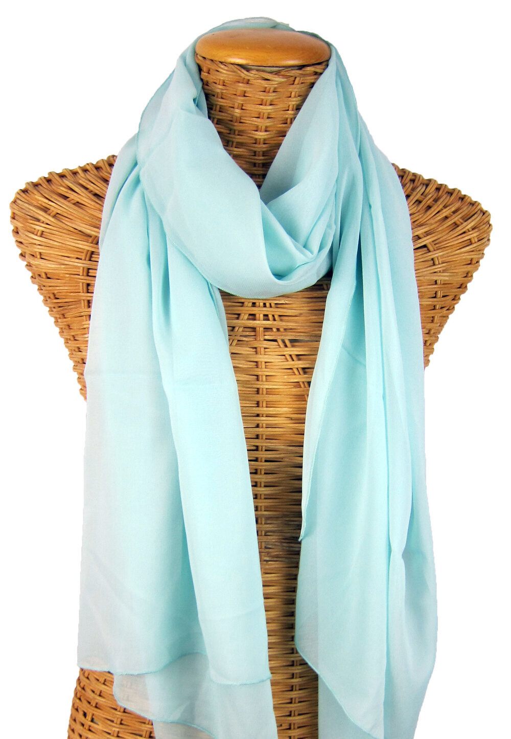 Turquoise Silk Chiffon Wrap — Pam's Pashminas & Exotic Scarves