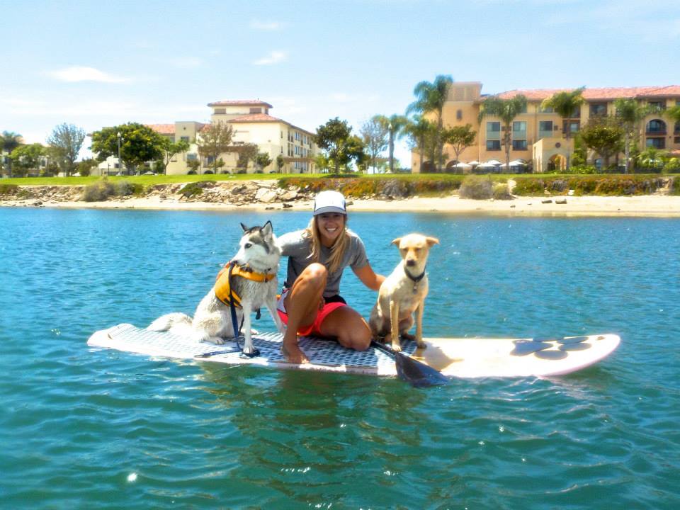 Samantha Eastburn with SUP Pups at The SUP Connection in San Diego