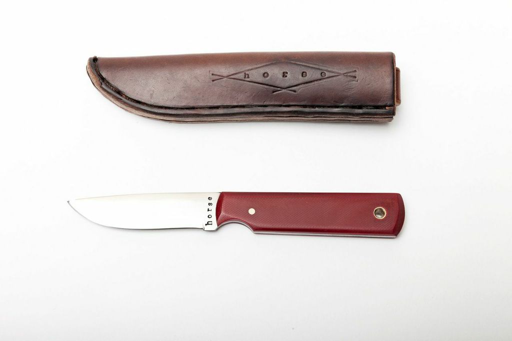 Horse Carbon Steel Camping Knife (Sea Glass) — horse