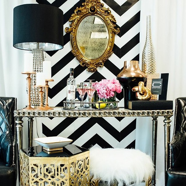 Black and Gold Art Déco style