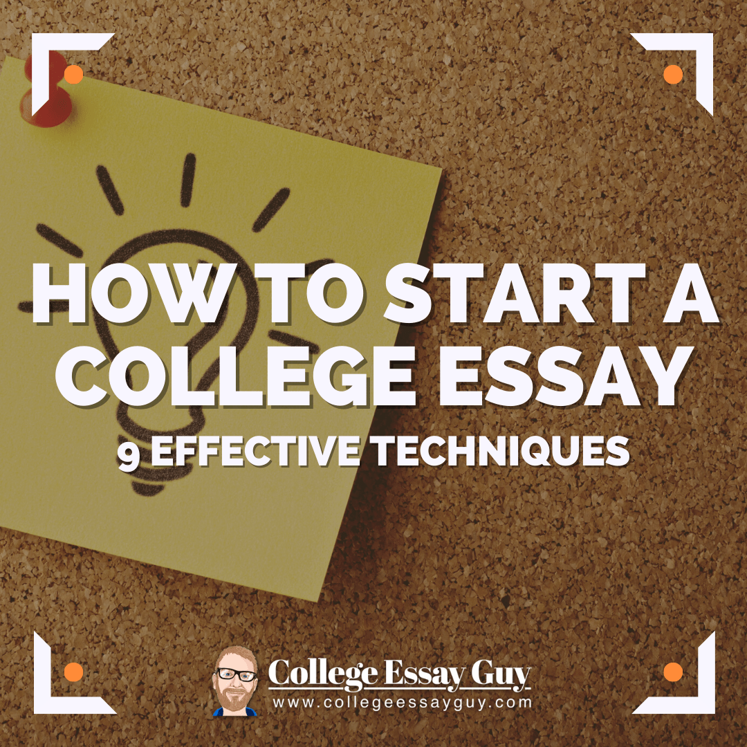 how to start college essay examples