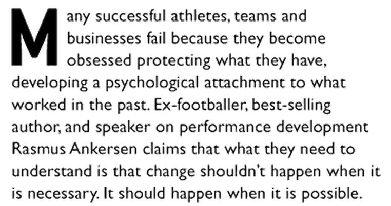 Excerpt from Rasmus Ankersen's article: 