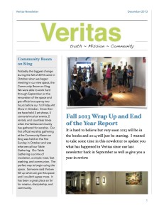 Veritas Newsletter- December 2013