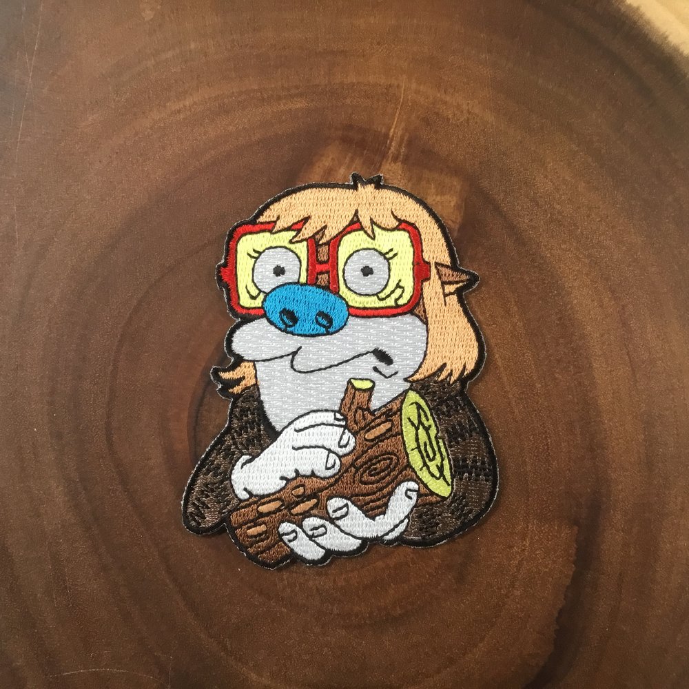 3 OF THESE. REN AND STIMPY IRON  ON FUN PATCH  buy 2  WE SEND 