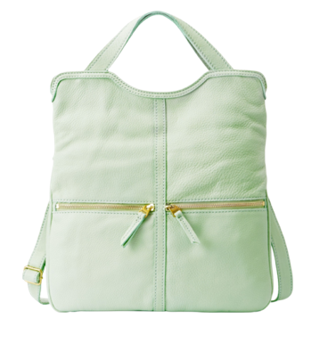 Fossil Erin Tote in Pastel Green 
