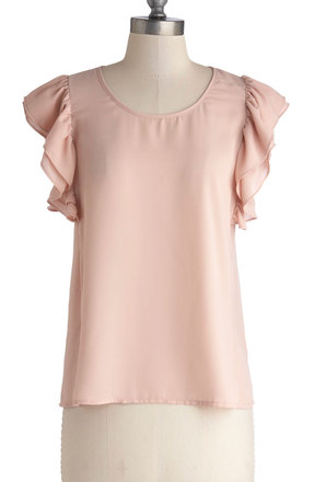 Modcloth City Dreaming Top in Blush