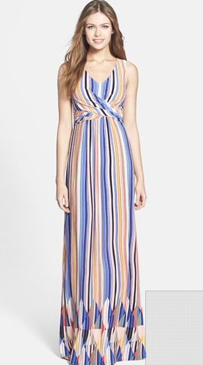 Mid-price :: Jessica Simpson. Vertical stripes lead the eye up and down, creating a slimming effect.