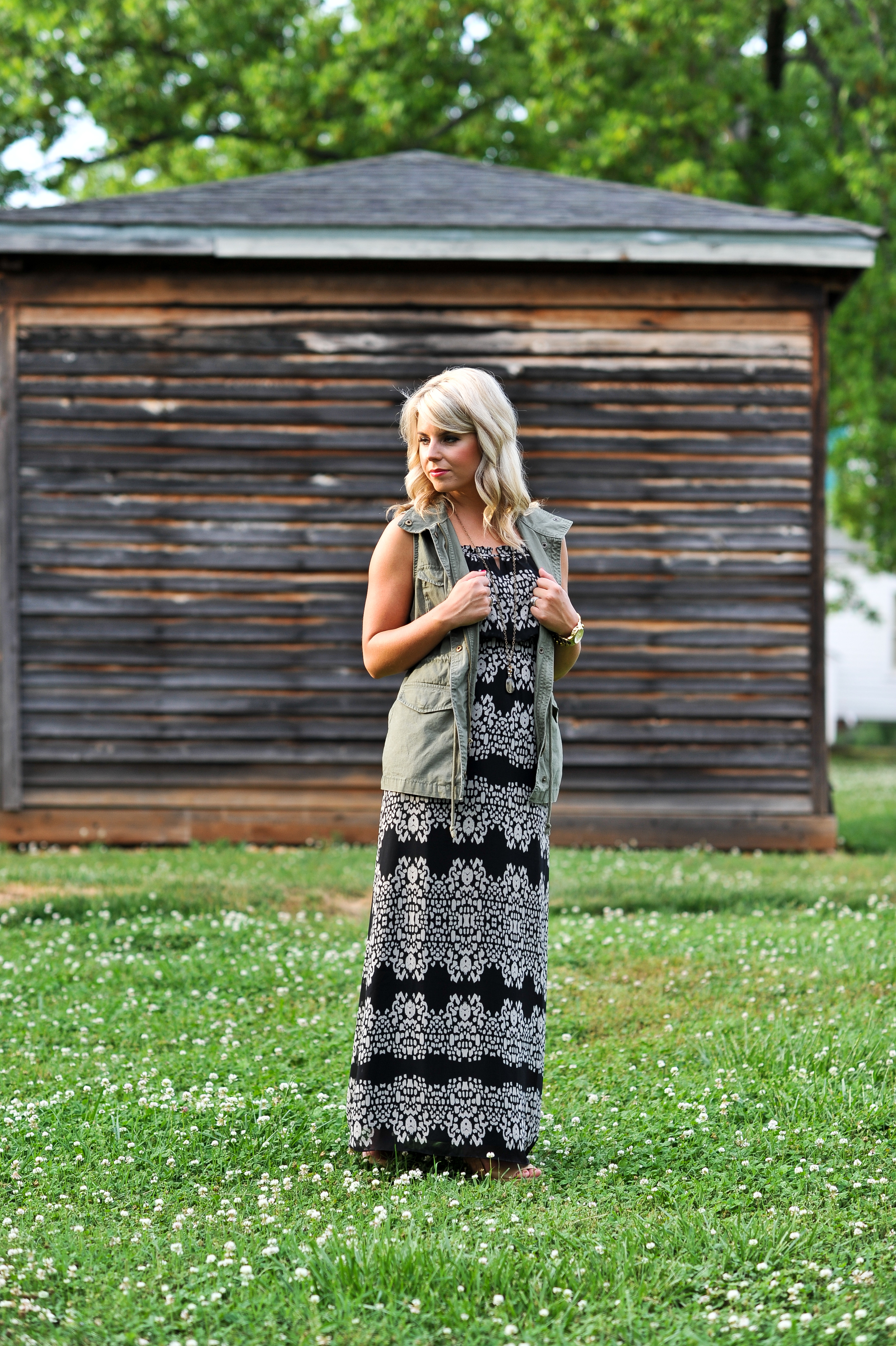 Layer over a maxi while the temps are still warm, or over a cardigan this fall!
