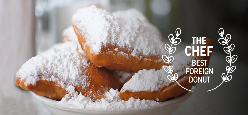     Cafe du Monde —Chef      In  Chef   , Jon Favreau’s character introduces his son to the legendary French style beignets at Cafe du Monde. As you devour at home, remember, you’re never going to have your first beignet again.   