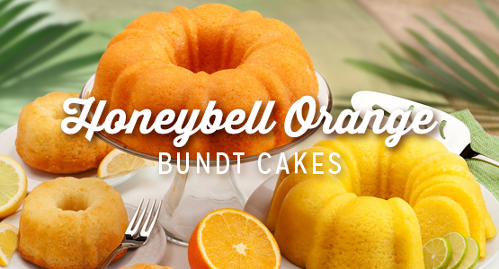 Florida Honeybell Bundt Cakes