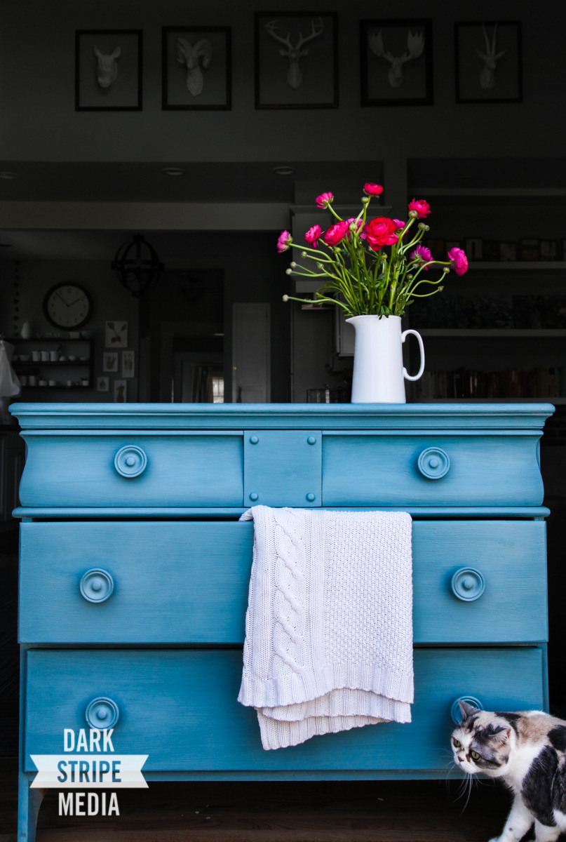 Seeing The World In Teal Hand Painted Dresser A Simpler Design