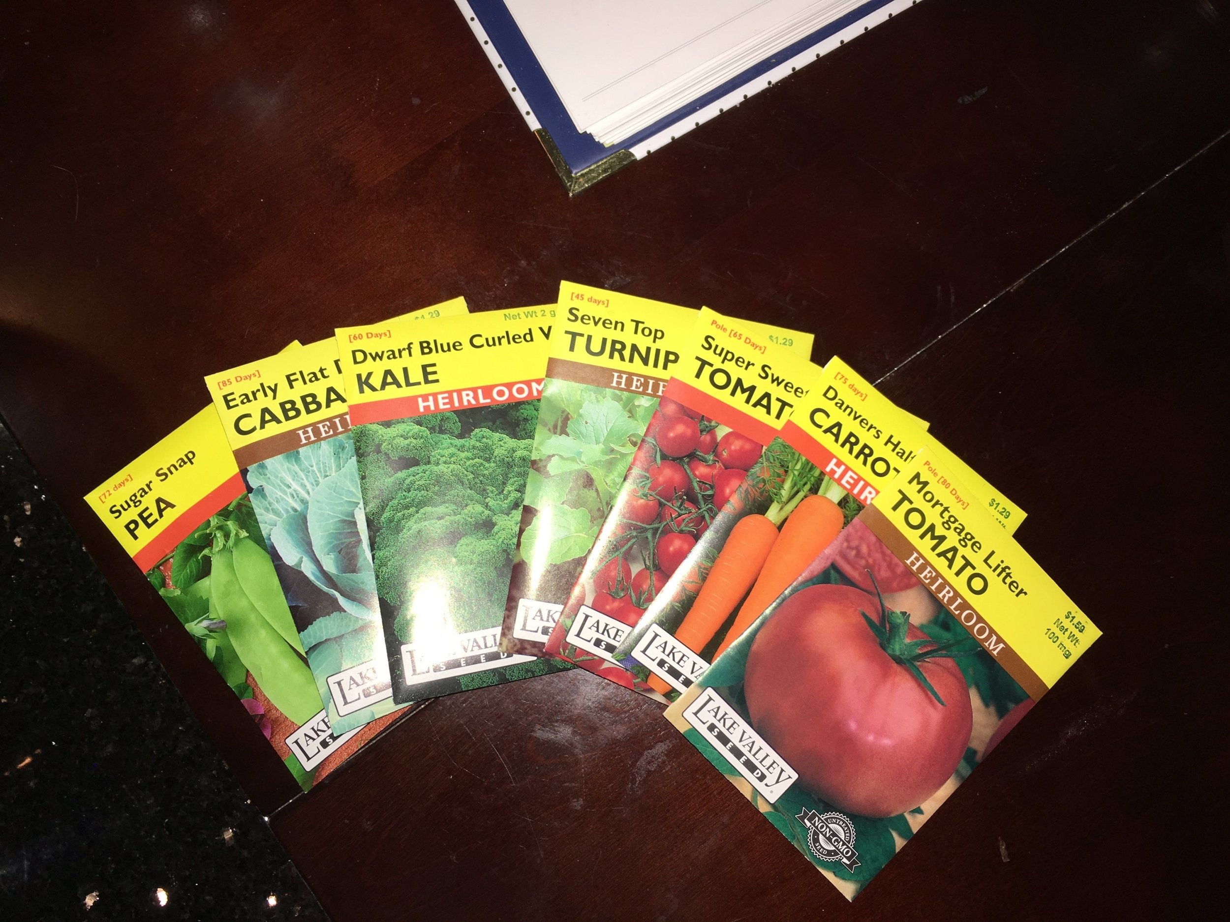  heirloom seed packets for garden! sustainable living 