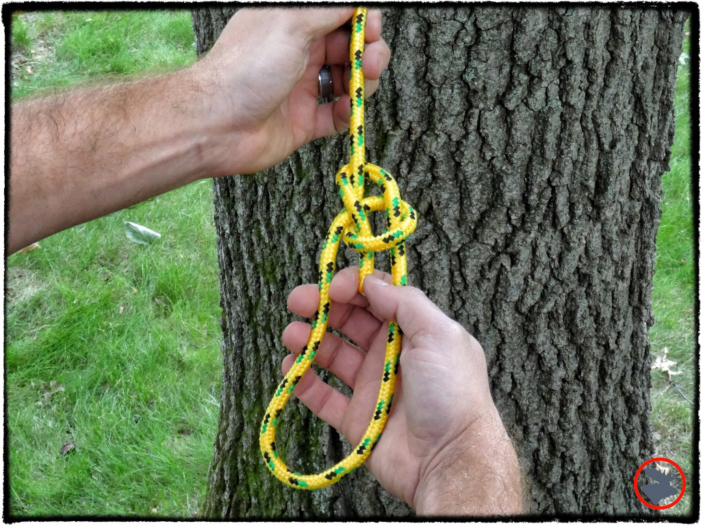 The Bowline Knot is commonly used to tie a loop at the end of your