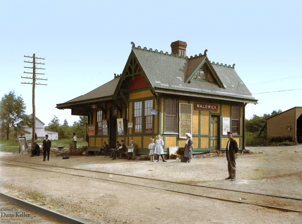 Waldwick Train Station, ca. 1903