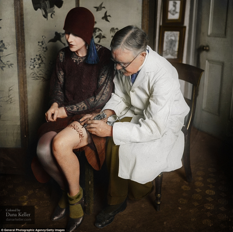 British Tattoo Artist George Burchett, ca 1930