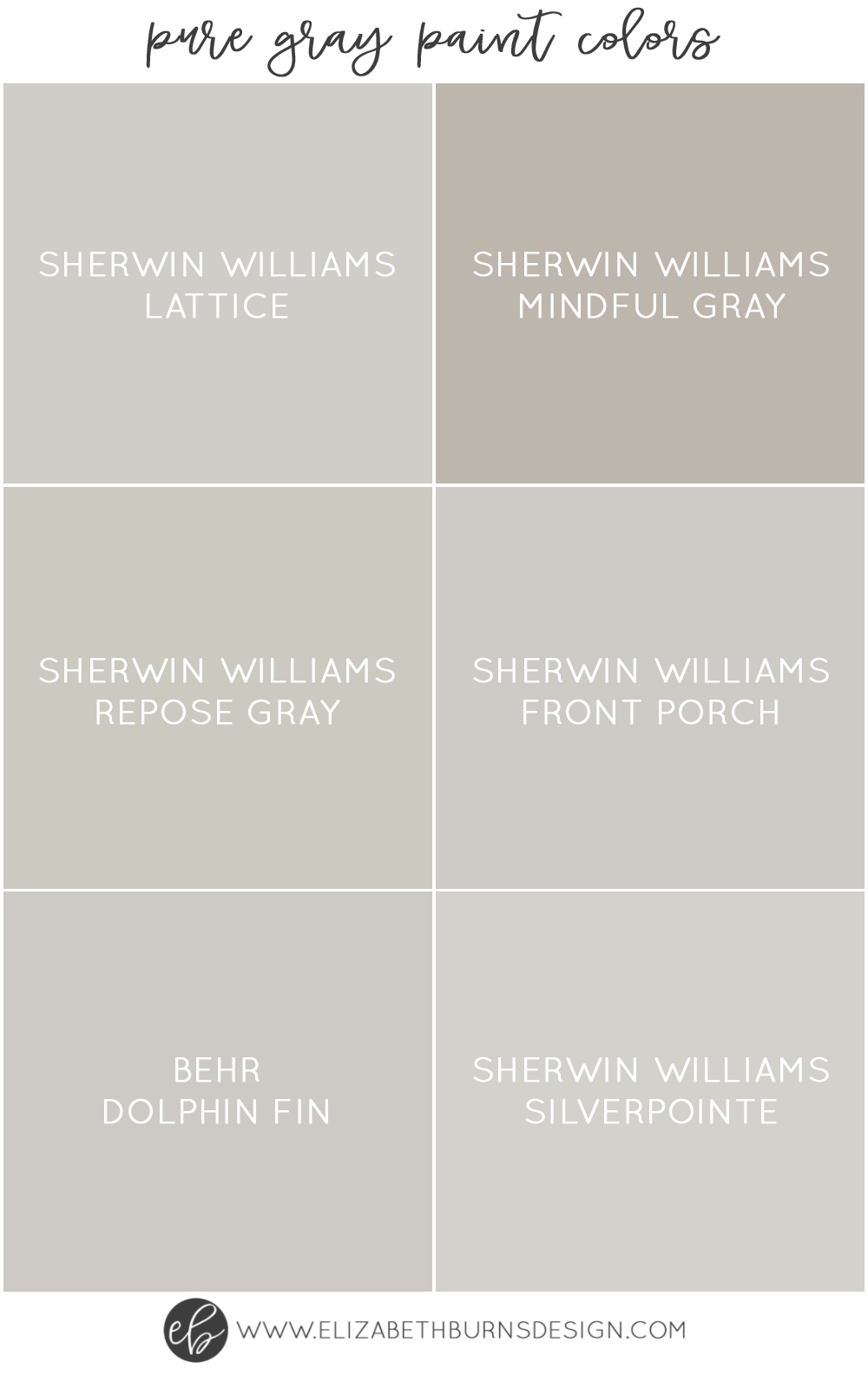 The Best Pure Grey Paint Colors Paint Guide Elizabeth Burns Design Raleigh Nc Interior Designer,How To Decorate Your Room Diy Easy