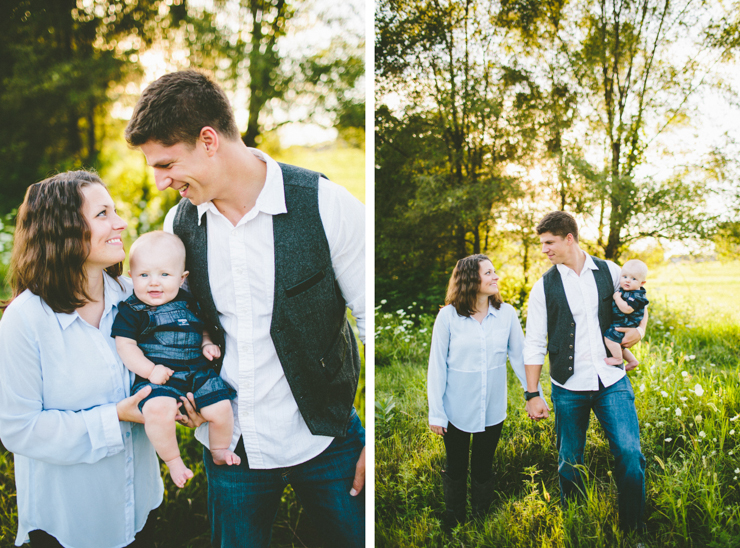 family photoshoot with baby