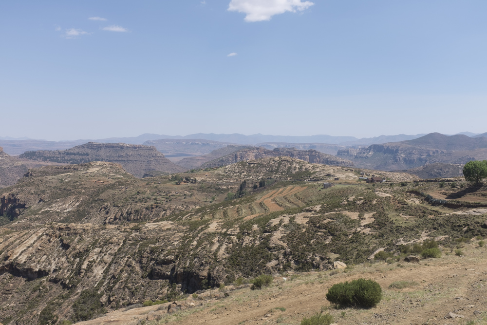 The rolling hills of Lesotho