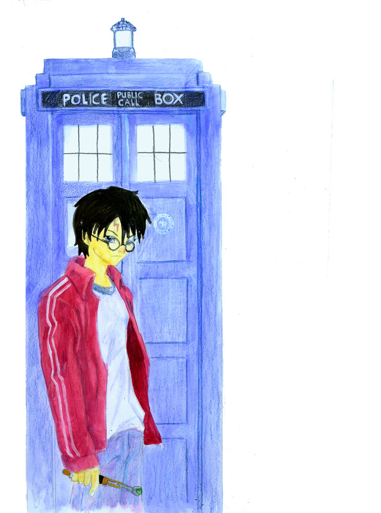 harry potter dr. who police box wand