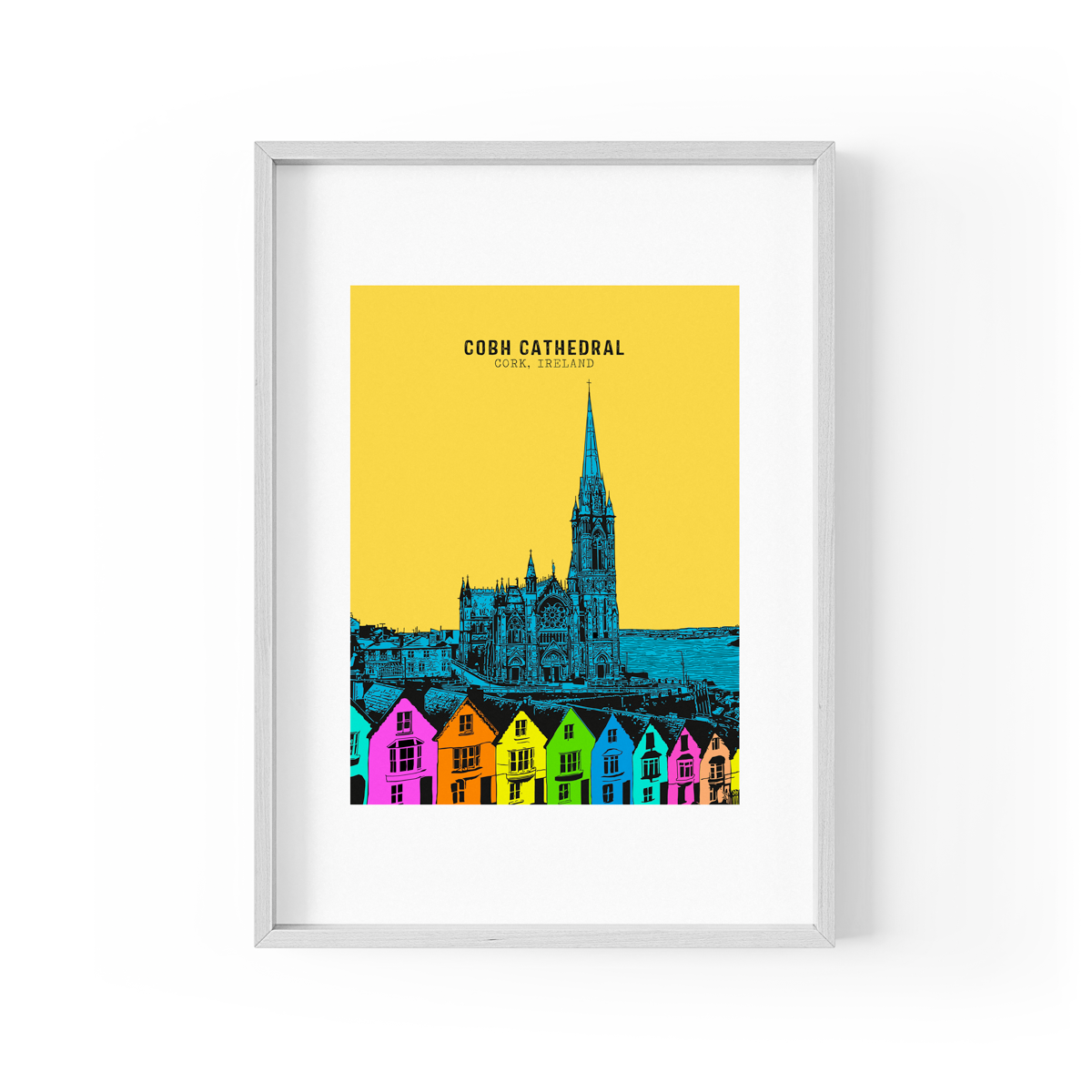 Iconic Art Print of St Colman's Cathedral Cobh | JANDO