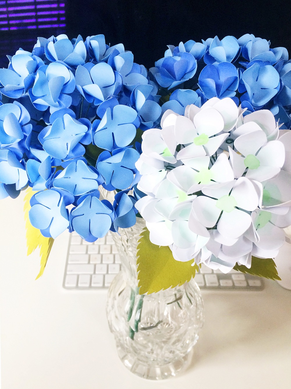 Paper Hydrangeas Tutorial  U2014 Only Just Becoming