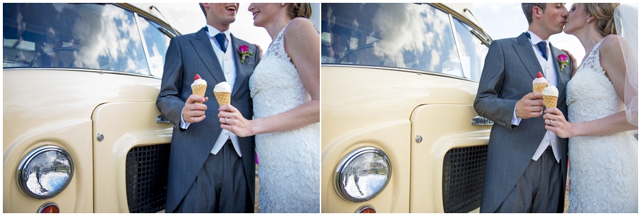 Alder tree ice cream and audrey at a Wedding at Wolverstone Hall, Suffolk