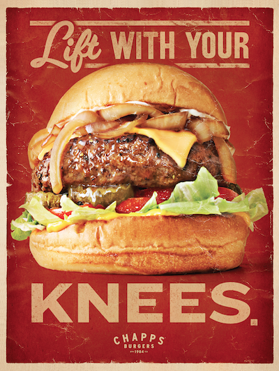  Chapps Burgers Poster Art 