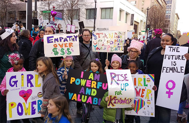  Seattle Women's March,  c/o Edith B. and A Mighty Girl  