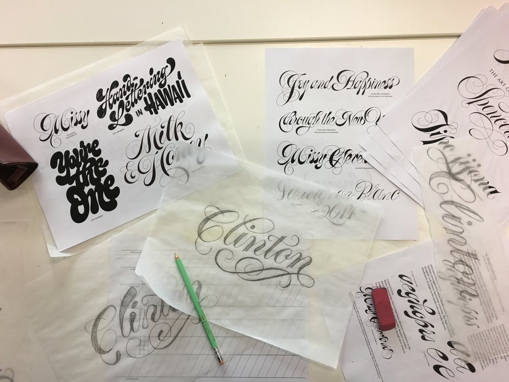  Some lettering examples 