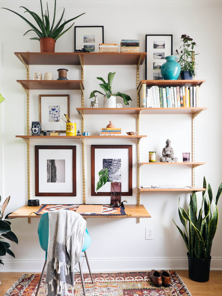 DIY Mid-Century Desk Wall Unit — OLD BRAND NEW