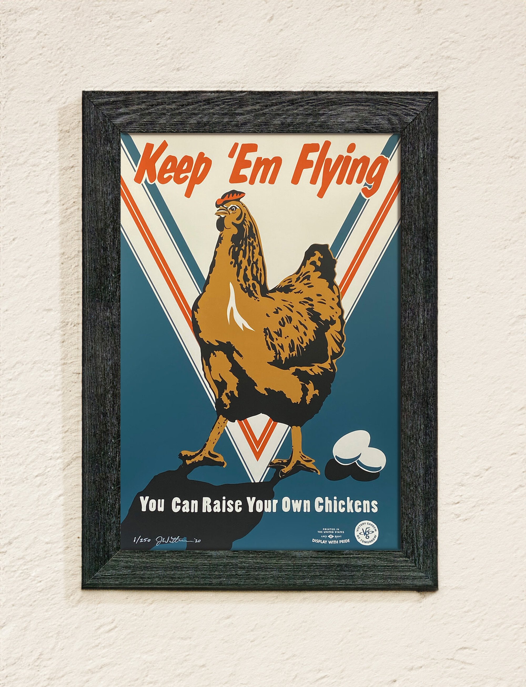Keep Em Flying 12x18 Screenprint Poster The Victory Garden Of