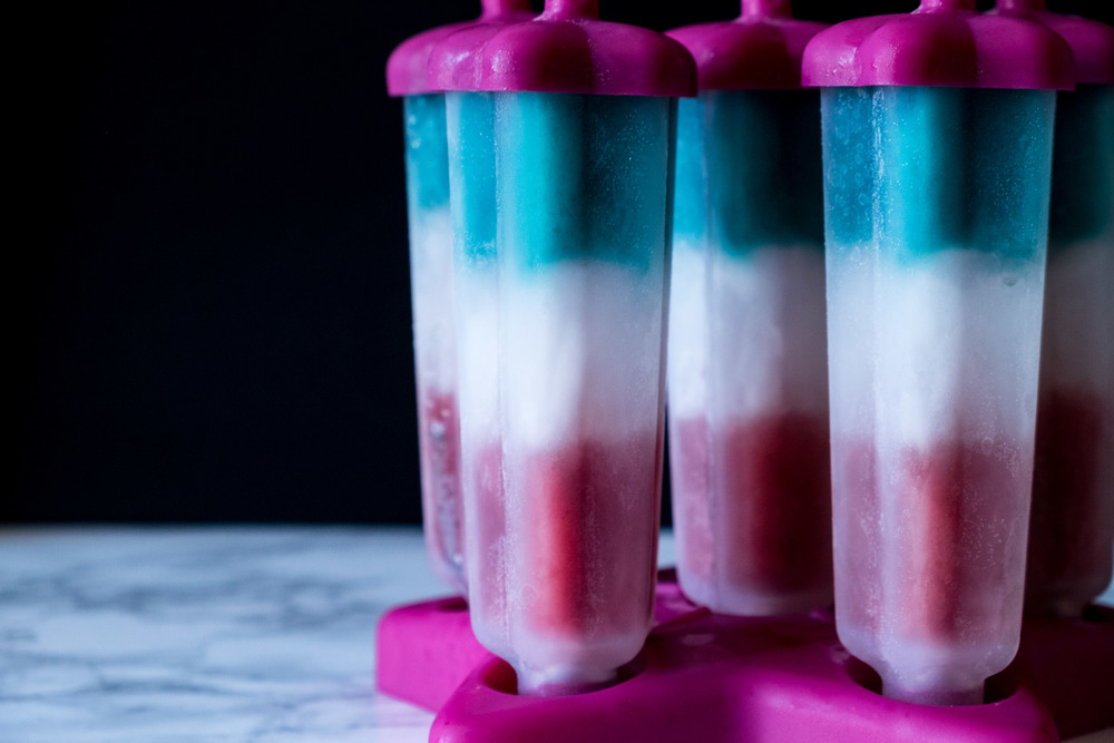 Red White and Boozy Popsicles