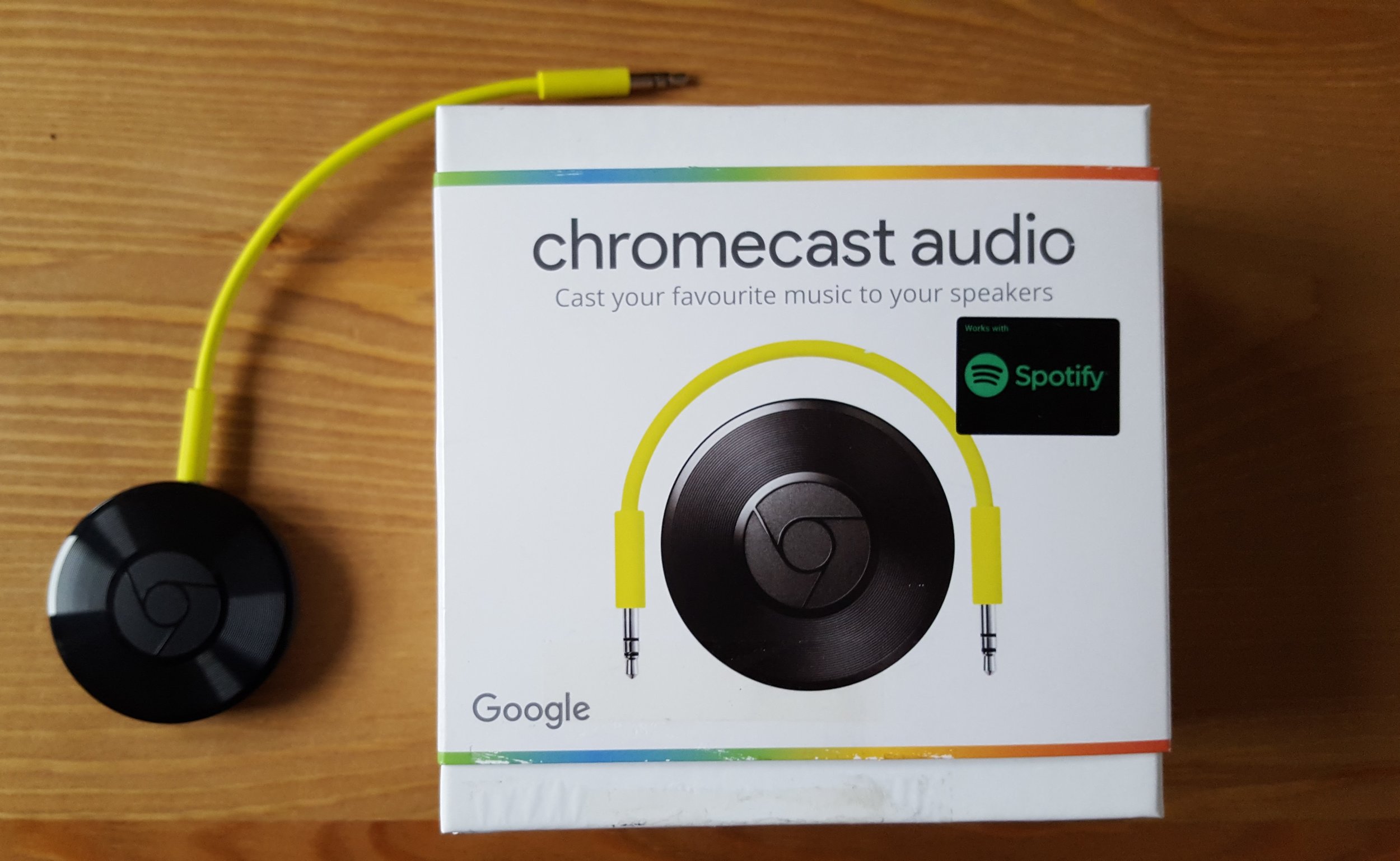 chromecast audio to speakers