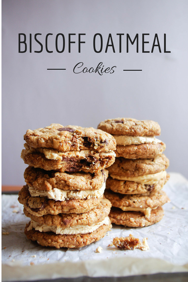 Biscoff Oatmeal Cookie Sandwiches - a wholesome, comforting way to bake with Biscoff and a treat that feels like a hug from your mom | www.thebatterthickens.com 
